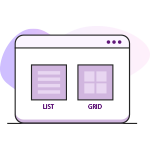 List or Grid view