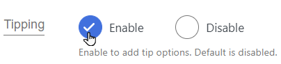 Tripping Enable Option